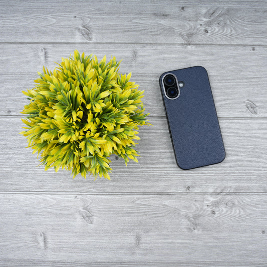 iphone 16pro blue leather