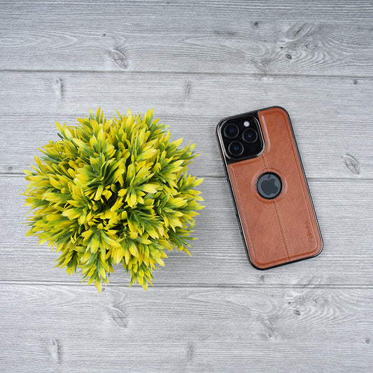 iphone 15promax brown leather